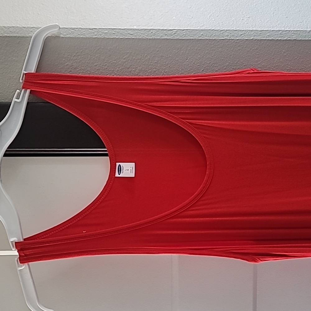 Old Navy Orange/Red Maxi Tank Dress, Large
